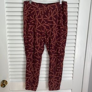 Free People Embroidered Pull on Jogger Pants